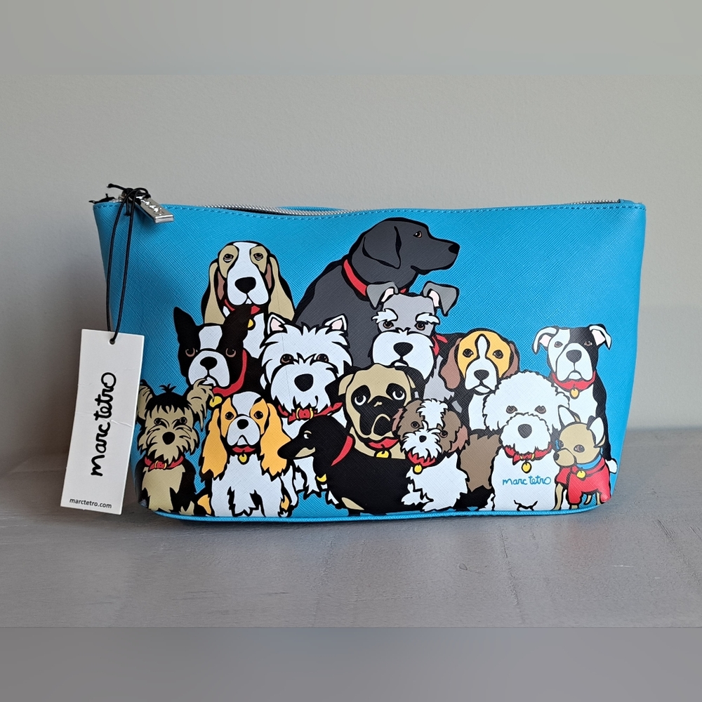 NWT Blue Marc Tetro Zipper Pouch